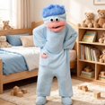 thumbnail image 3 of Big Mouth Monster Onesie, Monster Pajamas, Funny Costume, Oversized Plush Fleece Hooded One Piece Pajamas, 3 of 13