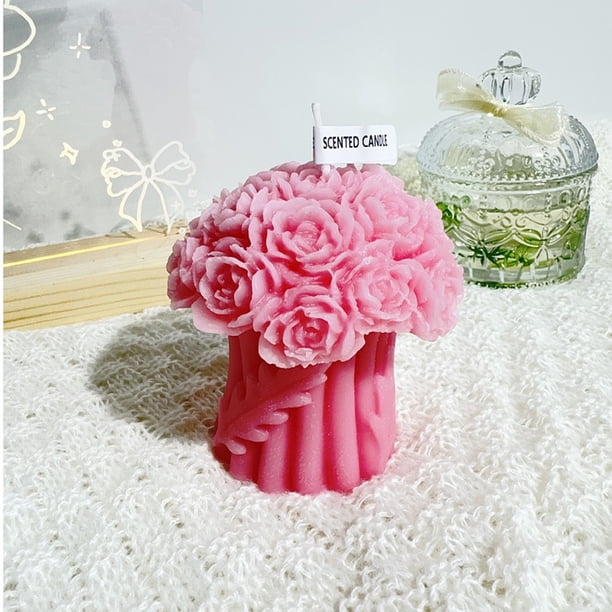 ¡Ofertas de liquidación de hoy! Lisbinx con ramo de flores, velas perfumadas, peonías, rosas, adornos y regalos de boda para San Valentín.