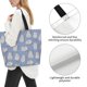 thumbnail image 3 of Balery Cute Fat Cat Bolsa Tote Estilo Estético con Cremalleras, Bolsa de Hombro, Bolsa de Compras Grande y Plegable, 3 of 8