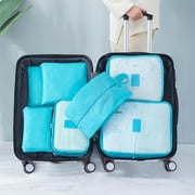Summer Savings! WJSXC Luggage and Travel Gear,Storage Bag for Moving,Dormitory,Travel,Camping,Christmas Decoration,Packaging Supplies,Organizers Handbag,Reusable and Sustainable Use 7PCS Sky Blue