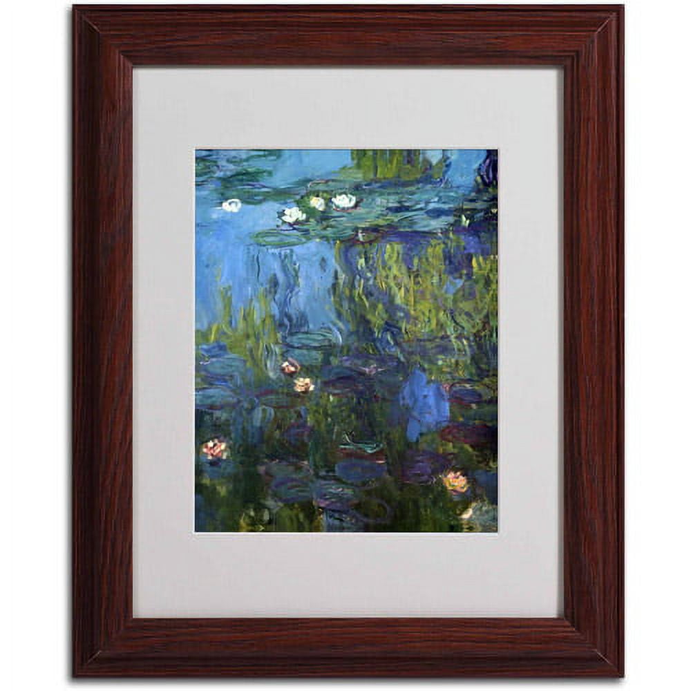 "Nympheas 1914-17" Canvas Art by Claude Monet, Wood Frame