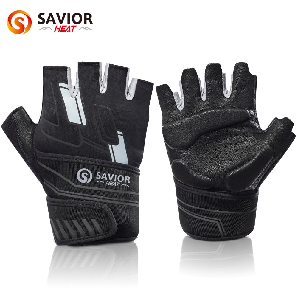 Savior Heat Men Gym Gloves Half Finger Cycling Glove For Women With ...