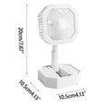 thumbnail image 2 of Up to 65% off Retractable And Foldable Silent Small Fan USB Charging Desktop Night Light Mini Student Dormitory Portable, 2 of 5