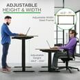 thumbnail image 4 of Rise Up 48x30” Bamboo  Solid Top Electric Standing Desk | One-Piece Memory Desktop Dual Motor Adjustable Height Desk 24–49” Ergonomic Sit Stand Workstation, 4 of 9