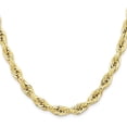 thumbnail image 2 of Avariah Diamonds 14K Yellow Gold 7.2mm Semi Solid Rope with Lobster Lock Chain - 20", 2 of 8
