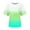 Mint Green, variant on Pejock Women's Classic-Fit Short-Sleeve Crewneck T-Shirt Plus Size Casual Gradient Print Fashion Tops Summer Basic Tees Oversized Tshirts Blouse S-5XL