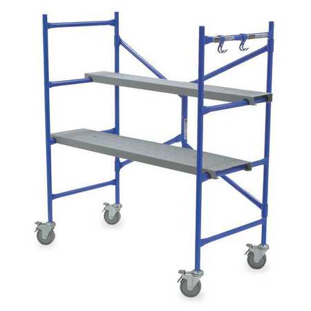WERNER Portable Scaffold,4 ft. H,Steel PS-48 by Werner