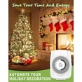 thumbnail image 4 of Indoor Mechanical Outlet Timer, 3 Prong Timers for Electrical Outlets, 24-Hour Programmable Plug in Light Timer (2 Pack), 4 of 4