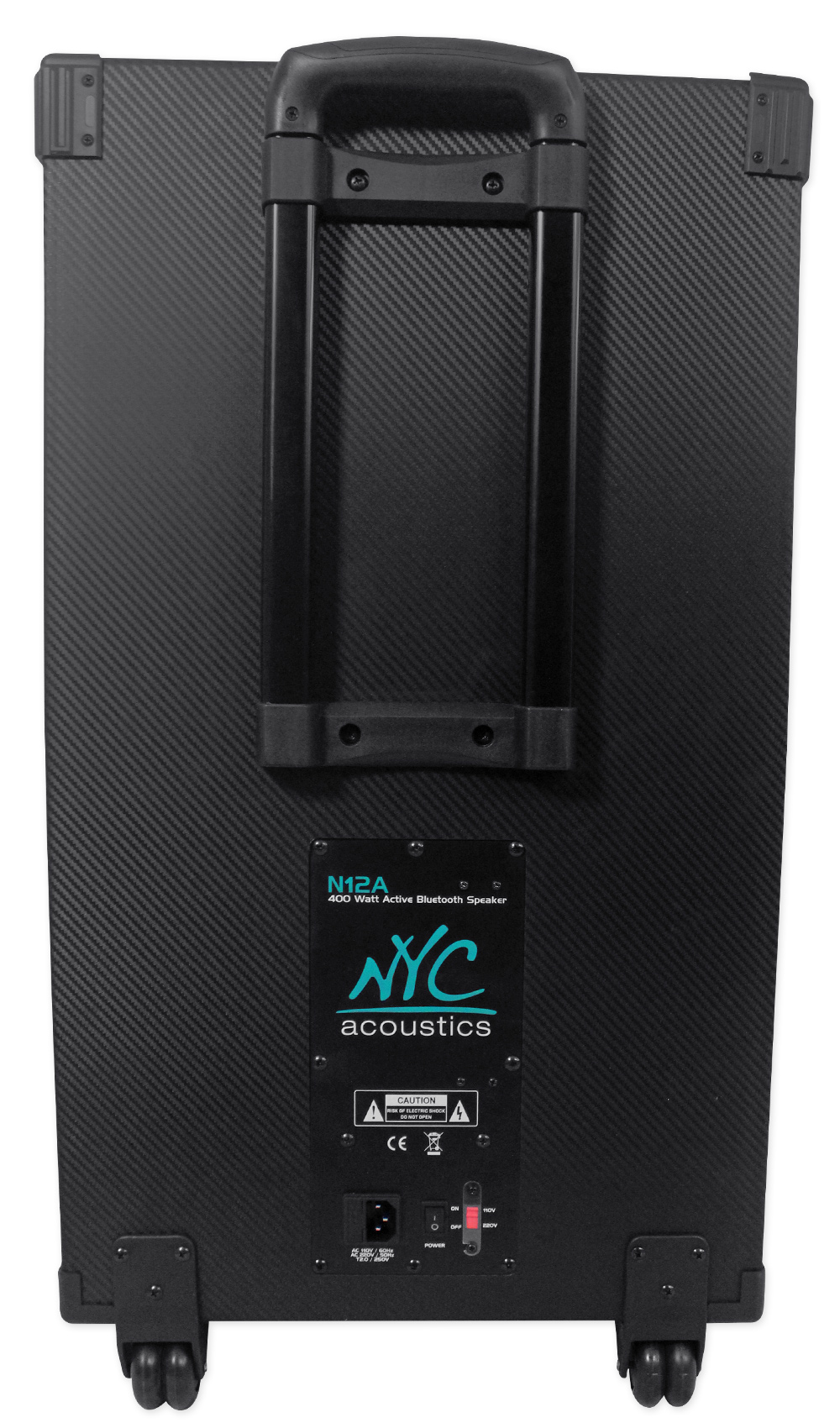 NYC Acoustics N12A 12" 400w Powered Speaker Bluetooth, Party Lights+Microphone - image 5 of 9