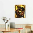 thumbnail image 3 of JEUXUS  African American Canvas Wall Art, King and Queen Crowns Canvas Print, Black Art Paintings for Wall Decor, African Lovers Women&amp;Man Bedroom Picture Framed Artwork for Room Decor, 3 of 5