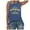 Blue, variant on Summer Tops For Women T Shirts Loose Fit Casual Crew Neck Tank Sunshine And Coffee Print Sleeveless Short Sleeve Graphic Tees For Women Red XXL