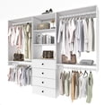 thumbnail image 3 of VivaVista Closet Modules: Wardrobe Closet Double Hanging Unit with 2 Levels of Rods. Closet Tower with 6 Drawers and 8 Shelves., 3 of 10