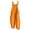 Orange, variant on cfhntfmh Plus Size Rompers for Women Loose Sleeveless Adjustable Strap Overalls Casual Summer Wide Leg Baggy Jumpsuit