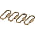 thumbnail image 1 of HUGFEGWE 4 Pcs Chain Connectors, Chain Locking Quick Link, Great for Light, Key, Camping, Backpack, Rope (Gold Bronze, 5mm Thick) CJB91-57657, 1 of 5