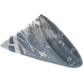 thumbnail image 2 of GZHJMY Winter Forest Fir Trees Deers Snowflake Christmas Cloth Napkins, Set of 6 20 x 20 Inch Soft Polyester Dinner Napkin for Family Gatherings, Weddings, Parties, Holiday, 2 of 6