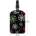 thumbnail image 6 of Square 2Pack PU Leather Christmas Cruise Luggage Tag with Privacy Cover and Name ID Tag for Travel Handbags Backpacks Luggage Tags, 6 of 6
