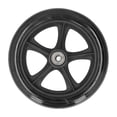 thumbnail image 1 of Roulette de rechange pour fauteuil roulant, 16 cm, en PU, avec roulement à billes, noire, 1 of 4