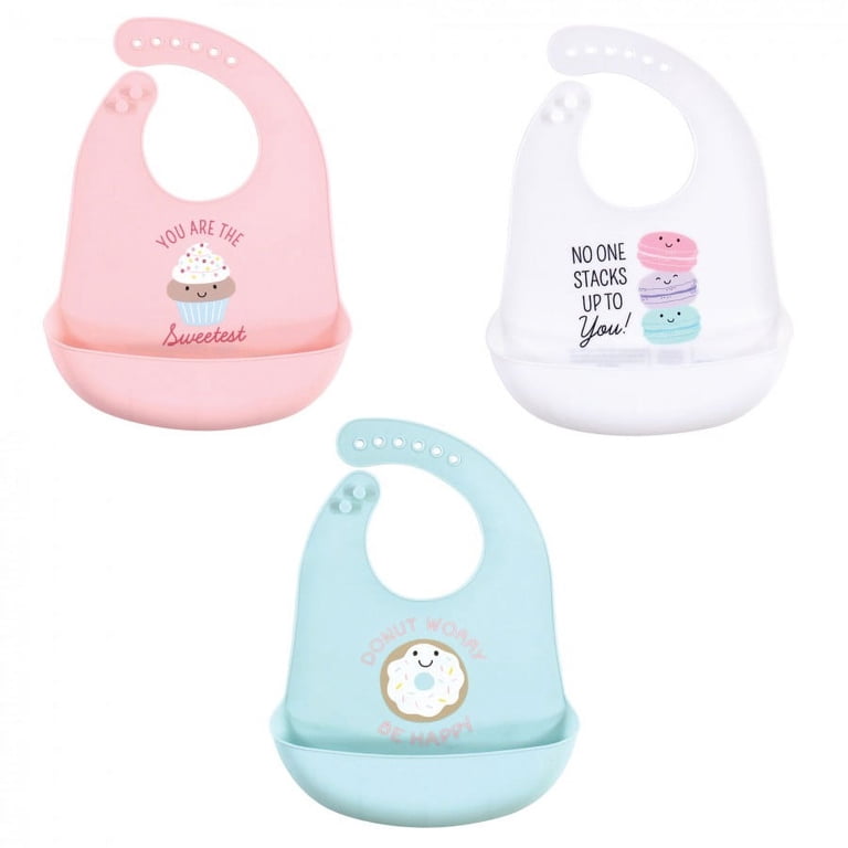 Waterproof Silicone Bibs, 3-Pack photo 1
