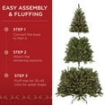 thumbnail image 5 of Best Choice Products 7.5ft Premium Spruce Artificial Christmas Tree w/ Easy Assembly, Metal Hinges & Foldable Base, 5 of 7