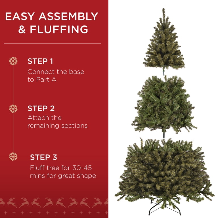 Best Choice Products 7.5ft Artificial Christmas Tree, Spruce