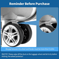 thumbnail image 4 of 20 Pack Luggage Wheel Covers, Adhesive Silicone Suitcase Wheel Covers, Anti Fall-Off Luggage Wheel Protector for Single, 4 of 5