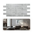thumbnail image 1 of Smart Profile – 3D Wall Panels for Interior Decor Non-adhesive PVC - Size (40.1 x 19.3) Inches - 3D Wallpaper Faux Brick Paneling for Home & Office (Light Gray, 20), 1 of 6