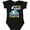 AB-Black, variant on Watch out I've Got My First Tooth Boys or Girls Baby Bodysuit