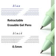 thumbnail image 3 of HUGFEGWE 4pcs Cute Retractable Erasable Gel Pens Fine Point 0.5mm Blue Inks Make Mistakes Disappear for Writing Planner and Crossword Puzzles (Multicolor, Blue) UA824-25338, 3 of 4