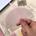thumbnail image 3 of Professional Math Geometry Tool Set with Set Square Protractor Straight Ruler, 3 of 10