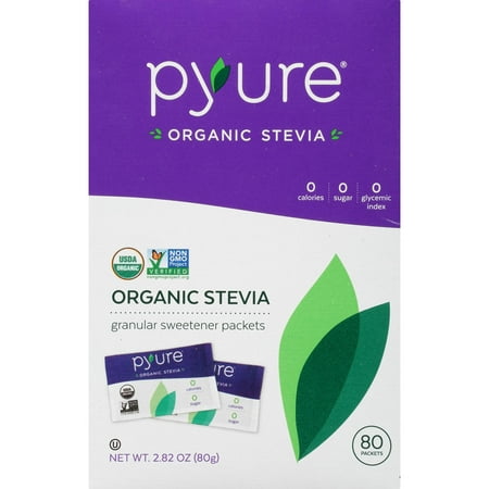 Pyure Organic Stevia Granular Sweetener Packets, Sugar Substitute, 80 (What's The Best Sugar Substitute)