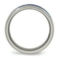 thumbnail image 2 of Titanium Polished w/ Blue Carbon Fiber Inlay Band, 2 of 5