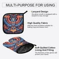 thumbnail image 3 of Yayeee Oven Mitts and Pot Holder Set of 2 Heat Resistant Kitchen Gloves Baking Hot Pad, Blue Abstract Eagle, 3 of 5
