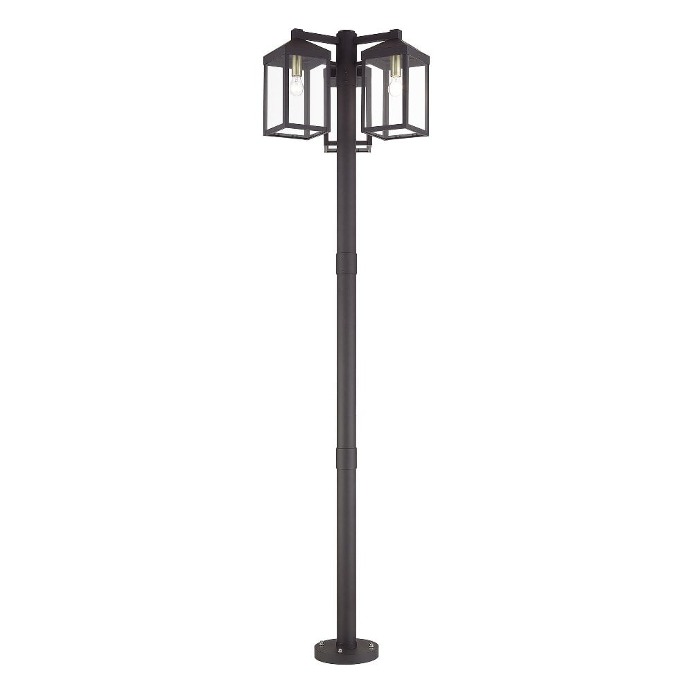 Livex Lighting - Nyack - 3 Light Outdoor 3 Head Post Lantern-96.25 Inches Tall