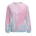 thumbnail image 7 of Sweatshirt For Womens Crewneck Colorful Marble Pattern Hoodies Teen Girls Cute, 7 of 7