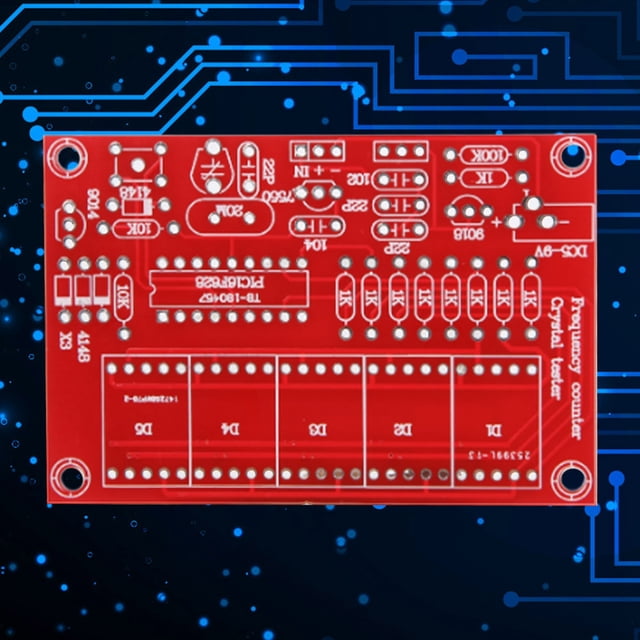 Contador de Frecuencia, Con 5 Dígitos del Módulo de Medidor de FRECUENCIA KIT DE BRICOLAJE, CONVERSIÓN DE RANGO AUMÁTO DE 1HZ-50MHZ PARA OSCILADORES DE.