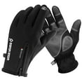 thumbnail image 4 of Htwon Winter Work Gloves Fleece Lined Warm Touch Screen Driving Gloves with Zipper Black XXL, 4 of 14