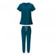 thumbnail image 5 of Conjunto exfoliante para mujer, ropa de trabajo para enfermera, pantalones profesionales suaves y transpirables, traje para SPA, cosmetología, , Azul, xxl, 5 of 8