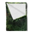 thumbnail image 2 of Landscape Soft Flannel Fleece Blanket, Photo of Wailua Waterfalls at Hawaii Nature Outdoor Scene in Jungle, Cozy Plush for Indoor and Outdoor Use, 50" x 60", Emerald and Multicolor, by Ambesonne, 2 of 5