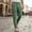 Green, variant on Mens Casual Pants Snap Button Cuff Drawstring Chino Pants with Side pockets Lightweight Belt Loop Pants for Best Gift