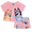 Bluey Pink, variant on Bluey Girls 2-Piece Jersey Short Sleeve Top and Short, Sizes 4-12