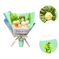 thumbnail image 6 of deevoka Knitted Artificial Flowers Crochet Flowers Decoration Ornament Artificial Artwork for Wedding Valentines Day Thanksgiving, 6 of 9