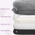 thumbnail image 4 of GlowPlume Human Dog Bed for Adults, 71"x43"x10" Human Size Dog Bed, Orthopedic, Waterproof Removable Washable Cover, Soft Calming Lounger for People & Pets, Light Grey, 4 of 8