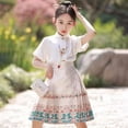 thumbnail image 1 of Jupe Visage de Cheval pour Filles Style Traditionnel Chinois Robe Hanfu Été Style Tang Jupe FJH, 1 of 7