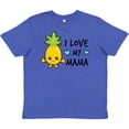 thumbnail image 3 of Inktastic I Love My Mama with Pineapple Youth T-Shirt, 3 of 5