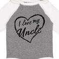 thumbnail image 4 of Inktastic I Love My Uncle in Black Chalk Heart Boys or Girls Long Sleeve Baby Bodysuit, 4 of 5