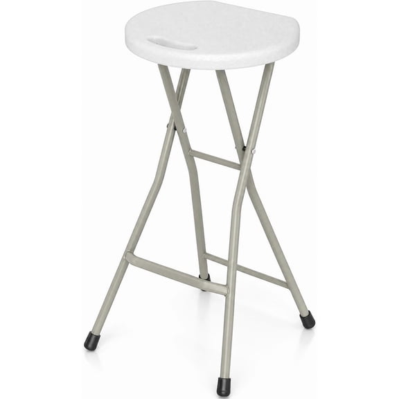 Folding Stool, 28in Barstool with Handle 550lbs