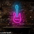 thumbnail image 4 of Glowneon Guitar Wall Led Light, Guitar Music Club Decor, Guitar Sign, 4 of 5