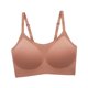 thumbnail image 5 of sin costuras para mujer sin aros Todos los días Niñas Correa ajustable transpirable cómodo Ropa interior para fiesta de marrón M Sunnimix Sujetador de mujer, 5 of 8