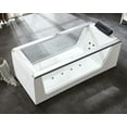 thumbnail image 4 of EAGO AM152ETL-6 6 ft Clear Rectangular Acrylic Whirlpool Bathtub, 4 of 12