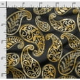 thumbnail image 2 of Soimoi Asian Paisley Print, Velvet Fabric, Decor Sewing Fabric by The Yard 54 Inch Wide,Decorative Fabric for Upholstery and Home Accents, Black, 2 of 5